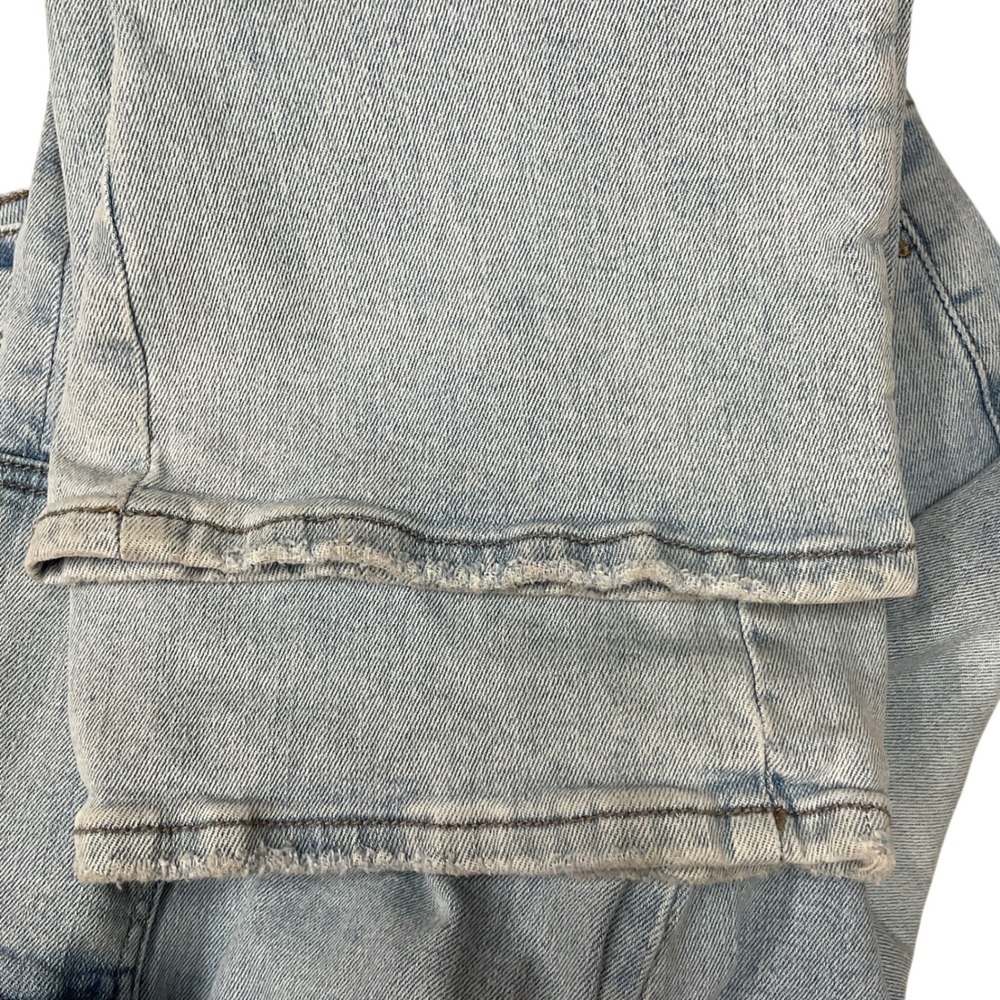 VERVET 90s Vintage Straight Leg Cargo Jeans Light‎ Wash Size 27 - Picture 7 of 12